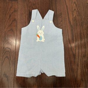 Charming Kids Overalls with Bunny Patch